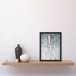 "Artery8 Birch tree forest Carol M Highsmith Framed Wall Art Print - Size: W12"" x H16""" - thumbnail 4