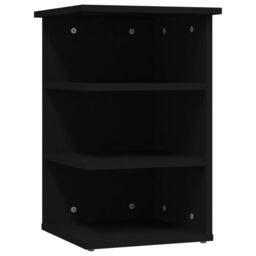 Berkfield Home Side Cabinet Black 35x35x55 cm Engineered Wood - Size: 35 x 35 x 55 cm - thumbnail 2
