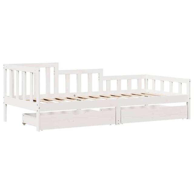 Berkfield Home Practical Daybed with Drawers without Mattress White 90x200 cm So - image 1