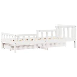 Berkfield Home Practical Daybed with Drawers without Mattress White 90x200 cm So - thumbnail 8