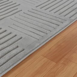 Livabliss Le Mans-Modern Beige Grey White 3D High & Low Pile Textured In- & Outdoor Rug - Size: 120 cm x 170 cm - thumbnail 3