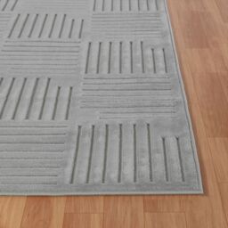 Livabliss Le Mans-Modern Beige Grey White 3D High & Low Pile Textured In- & Outdoor Rug - Size: 120 cm x 170 cm - thumbnail 5