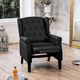 Artemis Home Galena Recliner Armchair in Black - thumbnail 5