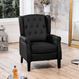 Artemis Home Galena Recliner Armchair in Black - thumbnail 4