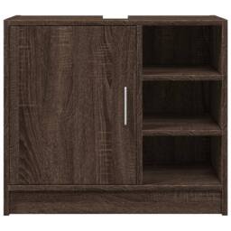 Berkfield Home Sink Cabinet Brown Oak 63x29x55 cm Engineered Wood - Size: 63 x 29 x 55 cm - thumbnail 4