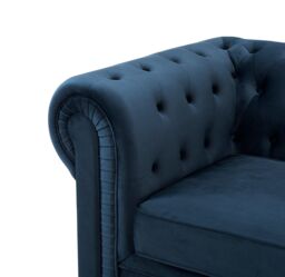Home Detail Chesterfield Velvet 3 Seater Sofa in Navy - thumbnail 5