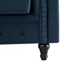 Home Detail Chesterfield Velvet 3 Seater Sofa in Navy - thumbnail 4
