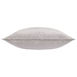 Paoletti Neptune Velvet Cushion in Silver - Size: 50 cm x 50 cm - thumbnail 3