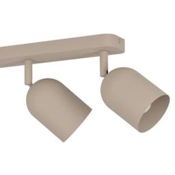 Eglo Tilston Steel Minimalist 4-Light Ceiling Spotlight, Sandy in Light Sand - thumbnail 3