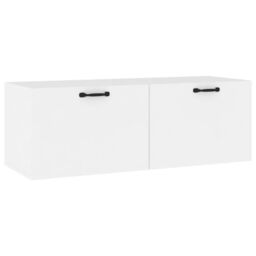 Berkfield Home Wall Cabinet White 100x36.5x35 cm Engineered Wood - thumbnail 2