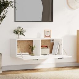 Berkfield Home Wall Cabinet White 100x36.5x35 cm Engineered Wood - thumbnail 3