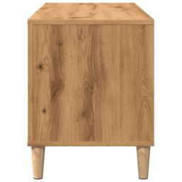 Berkfield Home Record Cabinet Artisan Oak 100x38x48 cm Engineered Wood in Brown - Size: 100 x 38 x 48 cm - thumbnail 5