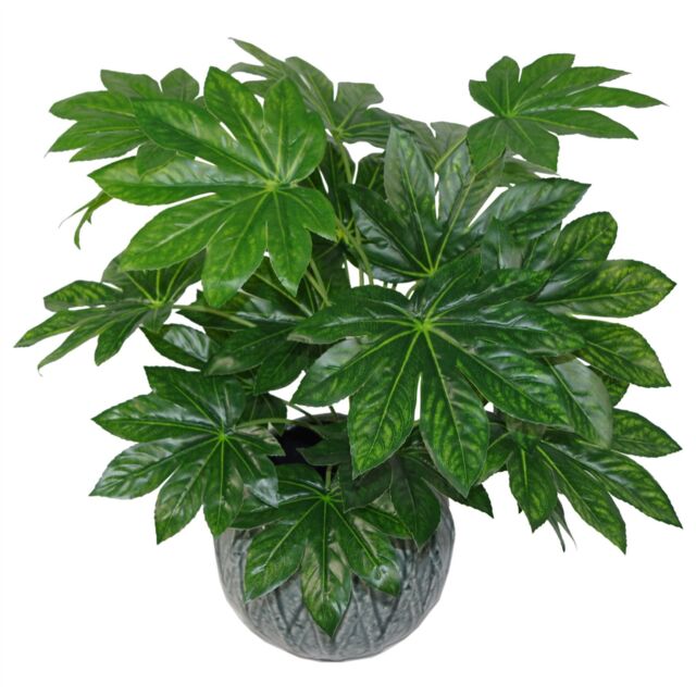 Leaf 60cm Artificial Japanese Aralia Plant Evergreen in Green - image 1