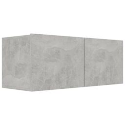 Berkfield Home 6 Piece TV Cabinet Set Concrete Grey Engineered Wood - thumbnail 5