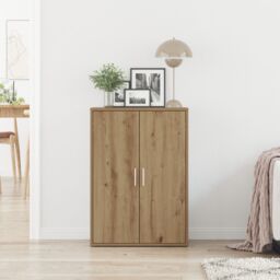 Berkfield Home Sideboard Artisan Oak 60x31x84 cm Engineered Wood in Brown - Size: 60 x 31 x 84 cm - thumbnail 3