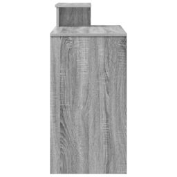 Berkfield Home Grey Computer Desk Grey Sonoma Engineered Wood Medium - thumbnail 6