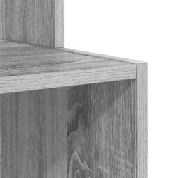 Berkfield Home Grey Computer Desk Grey Sonoma Engineered Wood Medium - thumbnail 8