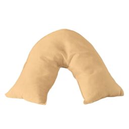 Snug City Microfibre Soft Touch V Shape Plain Dyed Pillowcase in Beige - thumbnail 2