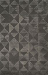 Desire Rugs Hamilton Modern Metallic Sheen Area Rug - Mosaic Geometric Triangle Design in Dark Grey - Size: 200 cm x 290 cm - thumbnail 2
