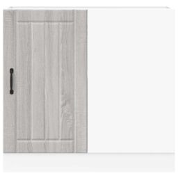 Berkfield Home Sink Base Cabinet Lucca Grey Sonoma Engineered Wood - thumbnail 5