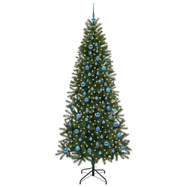 Berkfield Home Elegant Artificial Christmas Tree with 300 LEDs Green 240 cm PE a - image 1