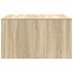 Berkfield Home Coffee Table with Drawers Sonoma Oak 70.5x70x40 cm in Brown - thumbnail 7