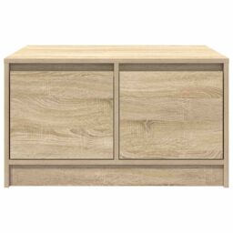 Berkfield Home Coffee Table with Drawers Sonoma Oak 70.5x70x40 cm in Brown - thumbnail 6