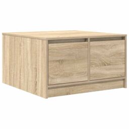 Berkfield Home Coffee Table with Drawers Sonoma Oak 70.5x70x40 cm in Brown - thumbnail 8