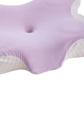 Living and Home Soft Memory Foam Pillow with Removable Cover in Purple - thumbnail 5