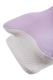 Living and Home Soft Memory Foam Pillow with Removable Cover in Purple - thumbnail 6
