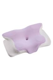 Living and Home Soft Memory Foam Pillow with Removable Cover in Purple - thumbnail 1