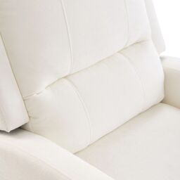 Living and Home Single Sofa Recliner Armchair Reclining Chair in White - thumbnail 7