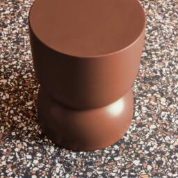 sweeek Side table, end table, metal bedside table Ø32 x H42cm in Terracotta - thumbnail 7