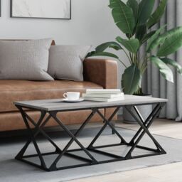 Berkfield Home Coffee Table Grey Sonoma 100x49x40 cm Engineered Wood - Size: 100 x 49 x 40 cm - thumbnail 1
