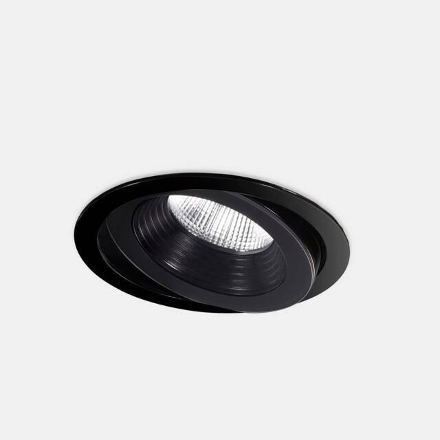 Netlighting Dako Outdoor LED Recessed Downlight Large Black IP65 IK07 3000K