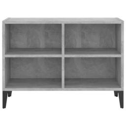 Berkfield Home TV Cabinet with Metal Legs Concrete Grey 69.5x30x50 cm - thumbnail 4