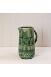 KDMD Ceramic Rustic Green Vase 27cm - thumbnail 1