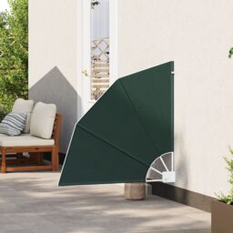 Berkfield Home Balcony Privacy Screen Folding Manual Dark green 115 x 115 cm Fabric - thumbnail 3