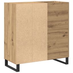 Berkfield Home Record Cabinet Old Wood 84.5x38x90 cm Engineered Wood in Brown - thumbnail 7