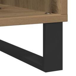 Berkfield Home Record Cabinet Old Wood 84.5x38x90 cm Engineered Wood in Brown - thumbnail 8