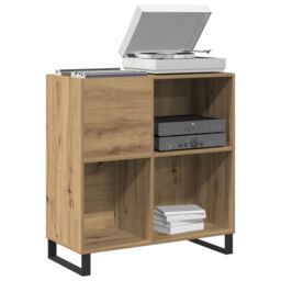 Berkfield Home Record Cabinet Old Wood 84.5x38x90 cm Engineered Wood in Brown - thumbnail 3