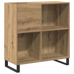 Berkfield Home Record Cabinet Old Wood 84.5x38x90 cm Engineered Wood in Brown - thumbnail 2