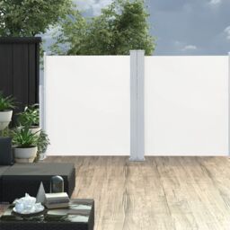 Berkfield Home Retractable Side Awning Cream 140x600 cm in Beige