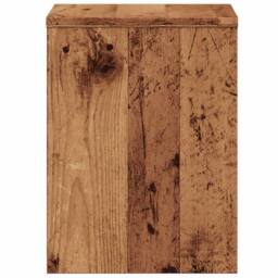 Berkfield Home Bedside Cabinet¬†Old Wood 40x30x40 cm Engineered Wood in Brown - Size: 40 x 30 x 40 cm - thumbnail 6
