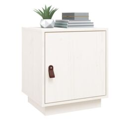 Berkfield Home Bedside Cabinets 2 pcs White 40x34x45 cm Solid Wood Pine - Size: 40 x 34 x 45 cm - thumbnail 4