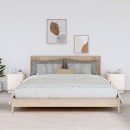 Berkfield Home Bedside Cabinets 2 pcs White 40x34x45 cm Solid Wood Pine - Size: 40 x 34 x 45 cm