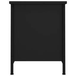 Berkfield Home TV Cabinet with Doors Black 60x35x45 cm Engineered Wood - Size: 60 x 35 x 45 cm - thumbnail 7