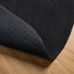 Berkfield Home Rug HUARTE Short Pile Soft & Washable Black √ò 200 cm - Size: Medium - thumbnail 5