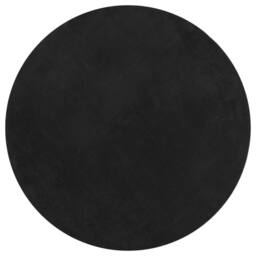 Berkfield Home Rug HUARTE Short Pile Soft & Washable Black √ò 200 cm - Size: Medium - thumbnail 1