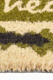 Homescapes Home Is Where The Heart Is Coir Doormat in Green - Size: 40 cm x 70 cm - thumbnail 3